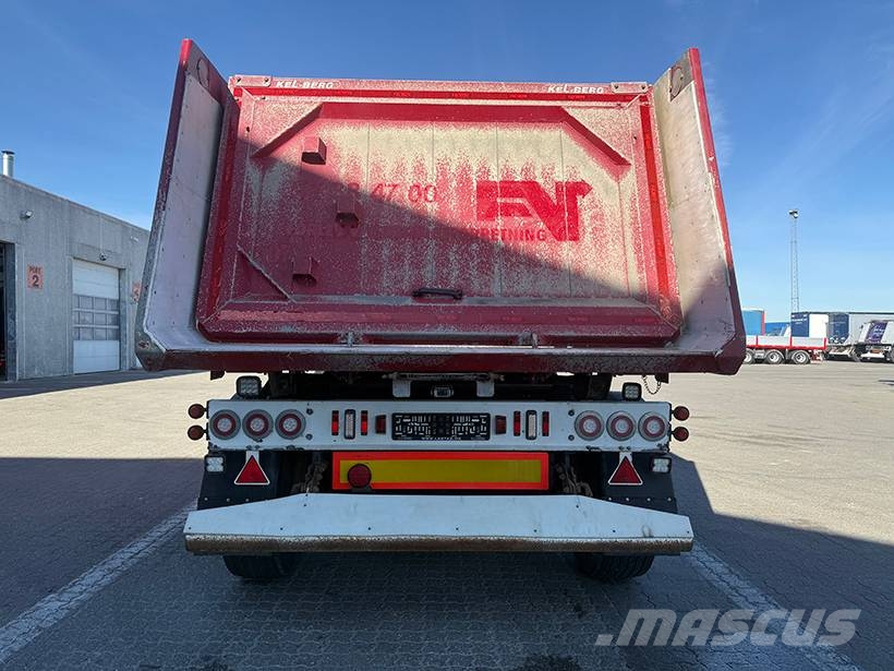 Kel-Berg 4 axle Tipper / Alukastenmulde Kipper 37m3 Semi-reboques basculantes