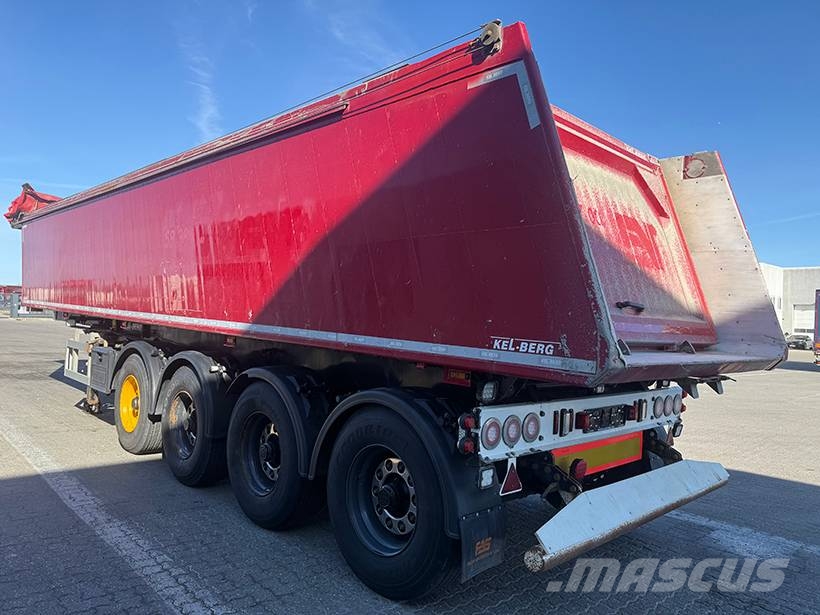 Kel-Berg 4 axle Tipper / Alukastenmulde Kipper 37m3 Semi-reboques basculantes