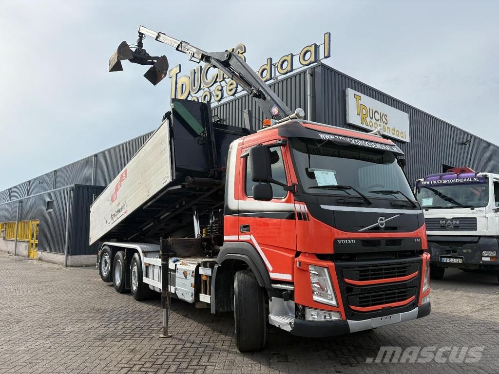 Volvo FM 420 + HMF 1643 Z2---2X EXT. + TIPPER + 2X STEER Visureigiai kranai