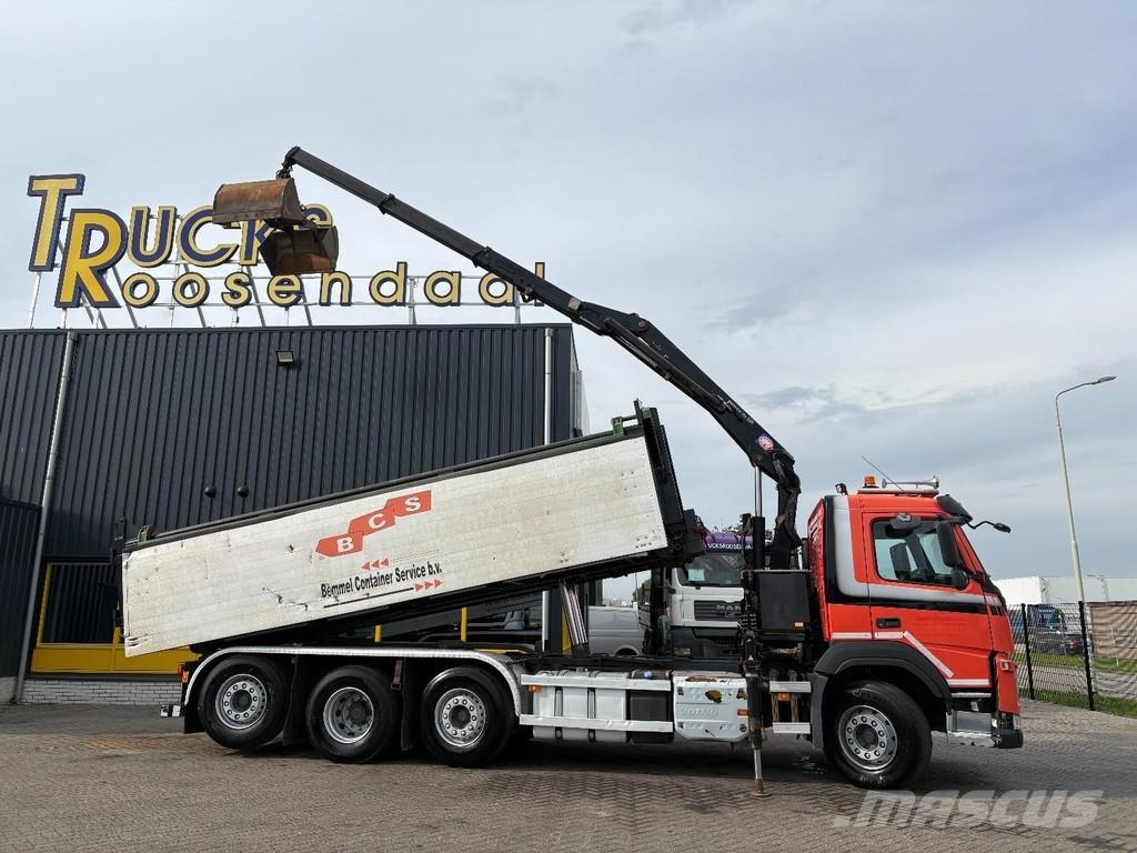 Volvo FM 420 + HMF 1643 Z2---2X EXT. + TIPPER + 2X STEER Visurgājēji celtņi