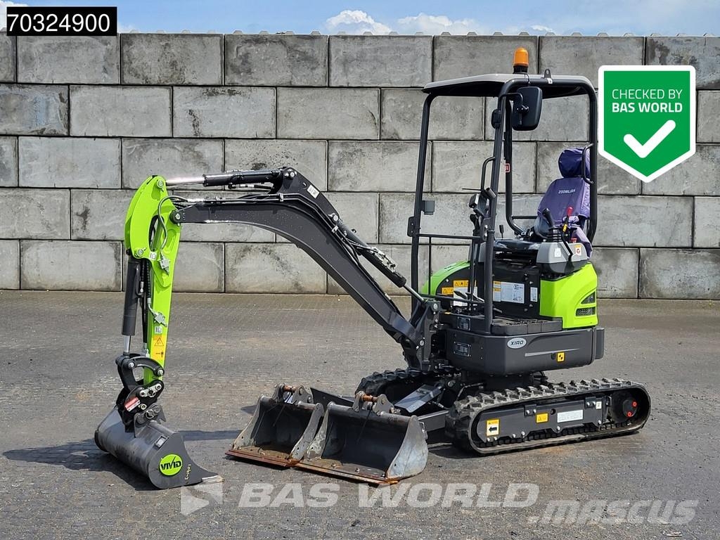 Zoomlion ZE18 GU KUBOTA ENGINE - PIN ON / 3 BUCKETS CE CERT Minigravere <7t