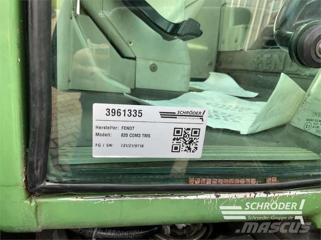 Fendt 820 VARIO TMS Трактори