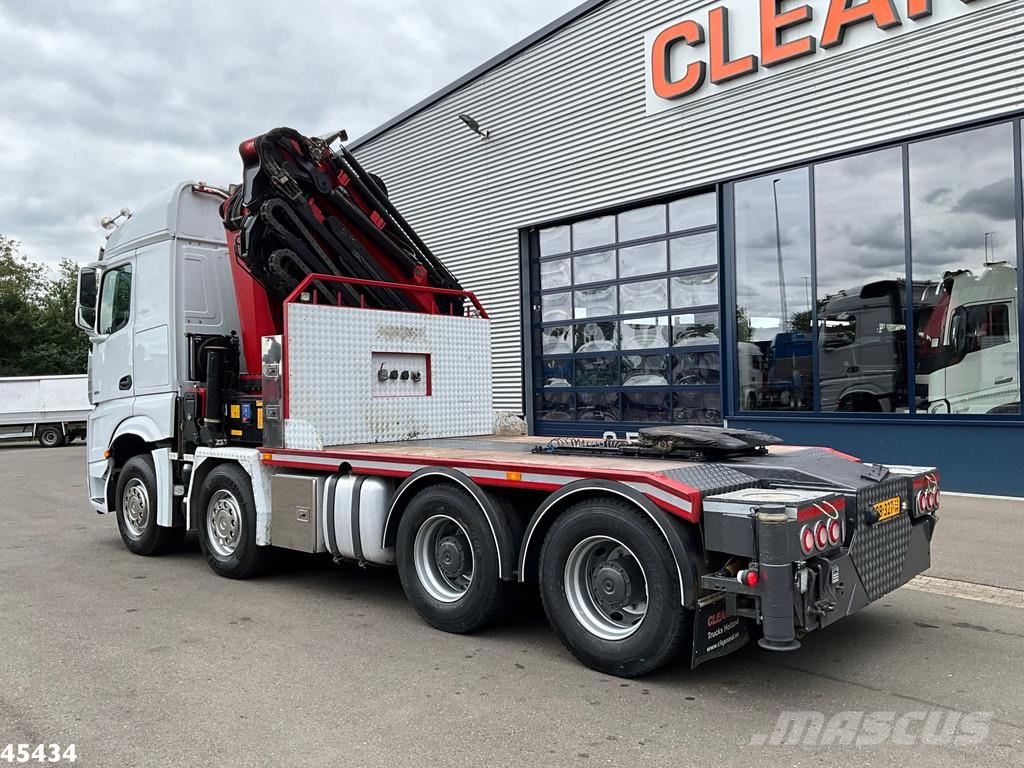 Mercedes-Benz Arocs 3251 8x4 Euro 6 Retarder HMF 85 Tonmeter laa 全路面起重機/吊車