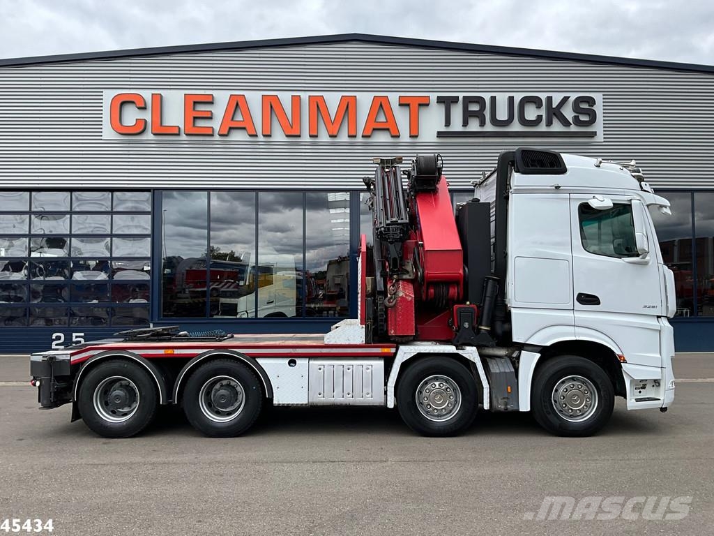 Mercedes-Benz Arocs 3251 8x4 Euro 6 Retarder HMF 85 Tonmeter laa 全路面起重機/吊車