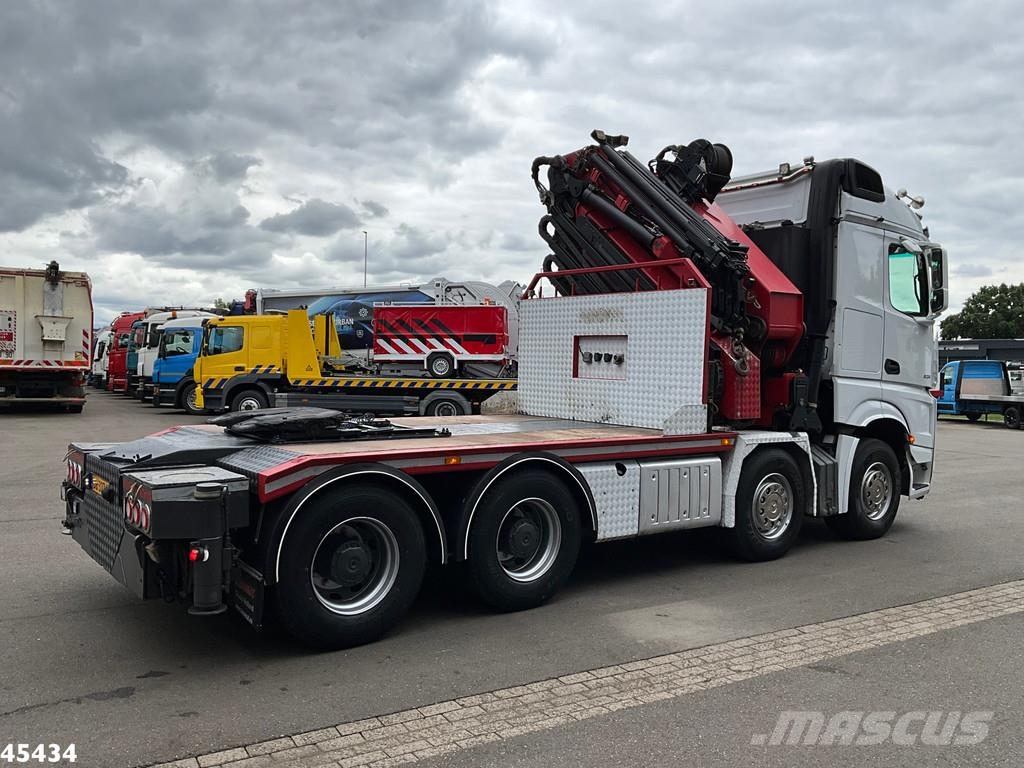 Mercedes-Benz Arocs 3251 8x4 Euro 6 Retarder HMF 85 Tonmeter laa 全路面起重機/吊車