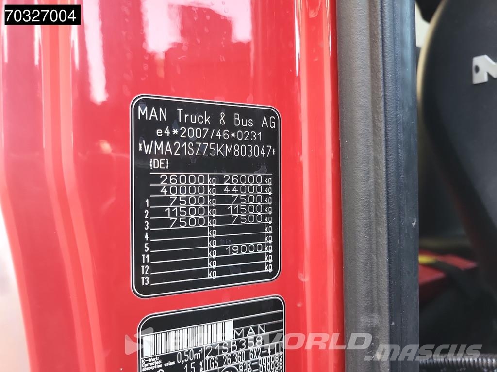 MAN TGS 26.360 6X2 ADR BDF Lift + Steering Axle Euro 6 شاحنات قابلة للفك