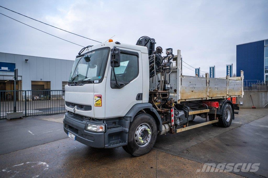 Renault PREMIUM 320+HIAB 112+2EXT Camiones bañeras basculantes o volquetes