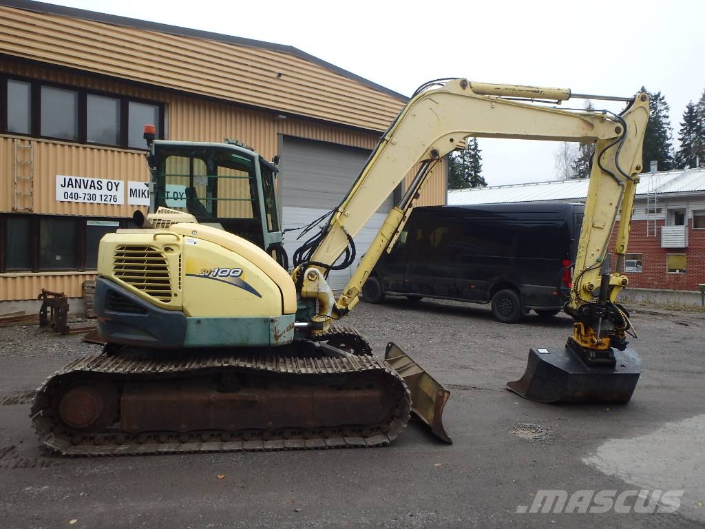 Yanmar SV 100 Engcon حفارات وسط 7 طن - 12 طن