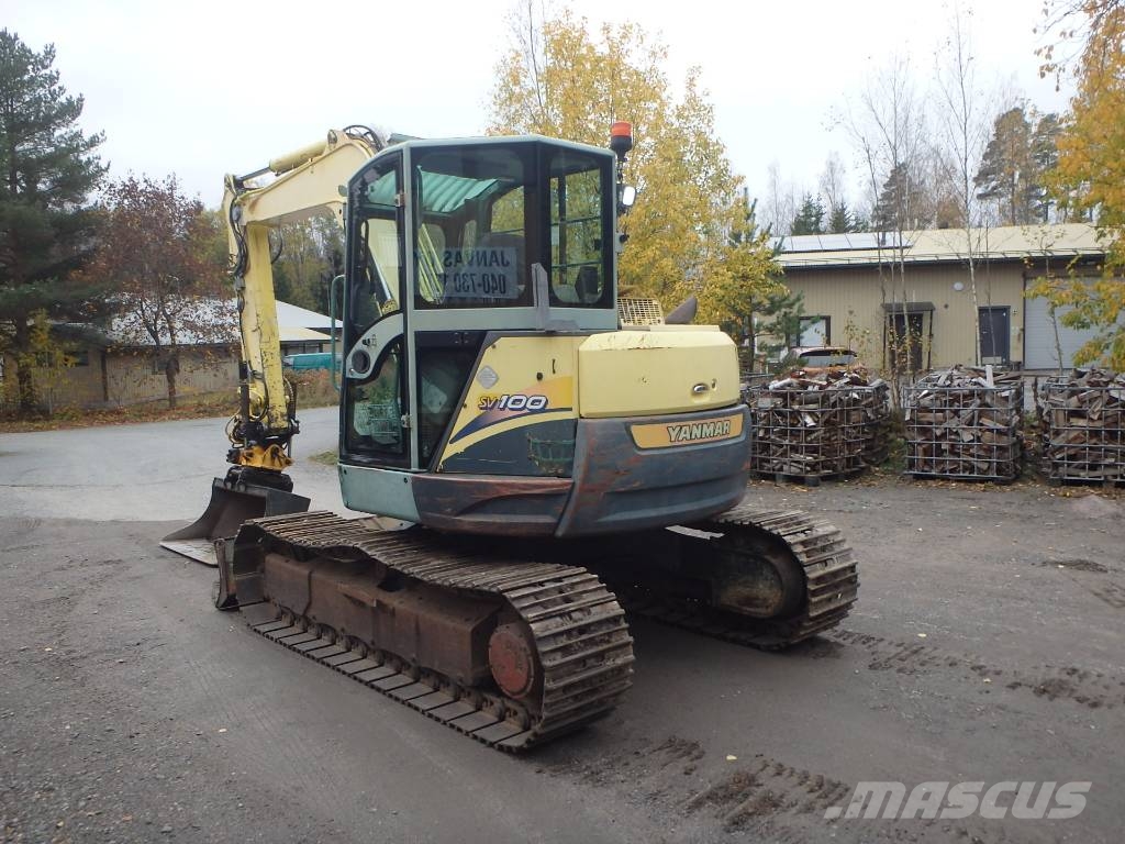 Yanmar SV 100 Engcon حفارات وسط 7 طن - 12 طن