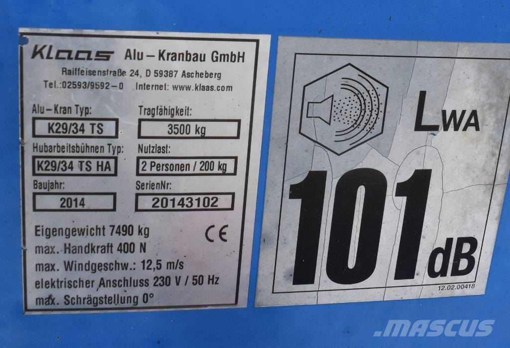 MAN TGL 8.180 mit Ladekran Klaas Kranbilar