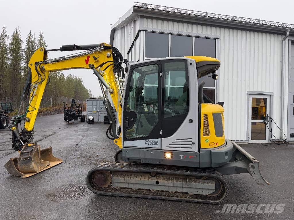 Wacker Neuson ET65 knäckbom rotortilt redskap Steg V motor Raupenbagger