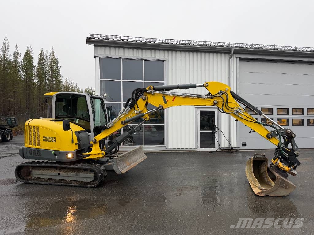 Wacker Neuson ET65 knäckbom rotortilt redskap Steg V motor Raupenbagger