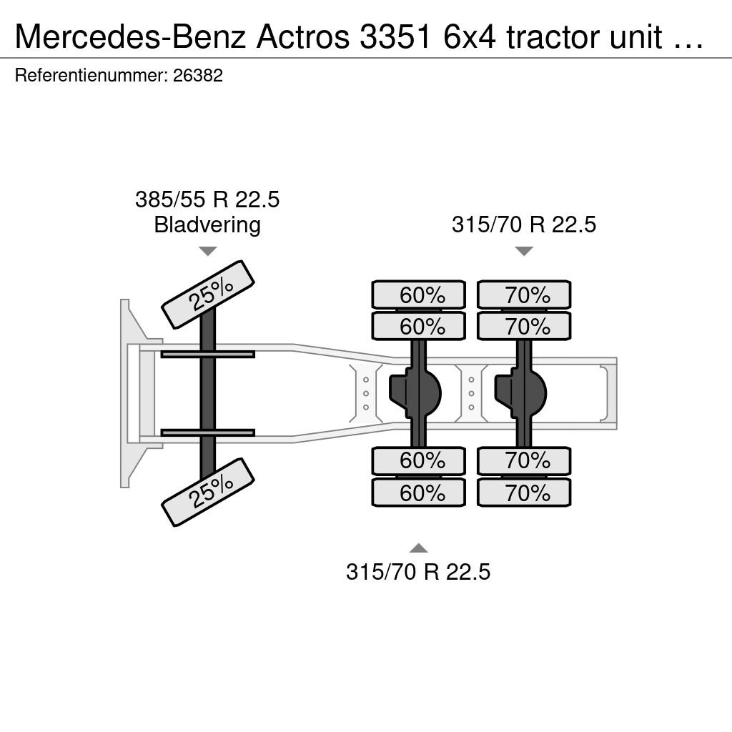 Mercedes-Benz Actros 3351 6x4 tractor unit 360.700km Cavalos mecânicos