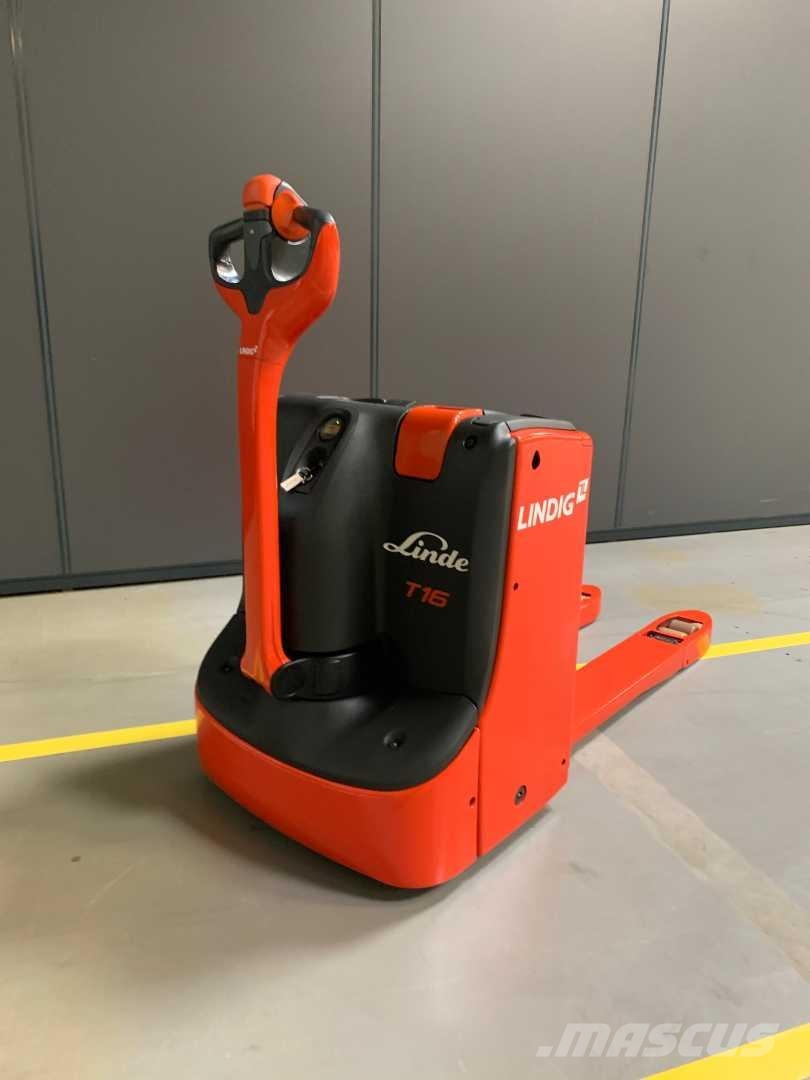 Linde T16 Παλετοφόρα πεζού χειριστή με ιστό