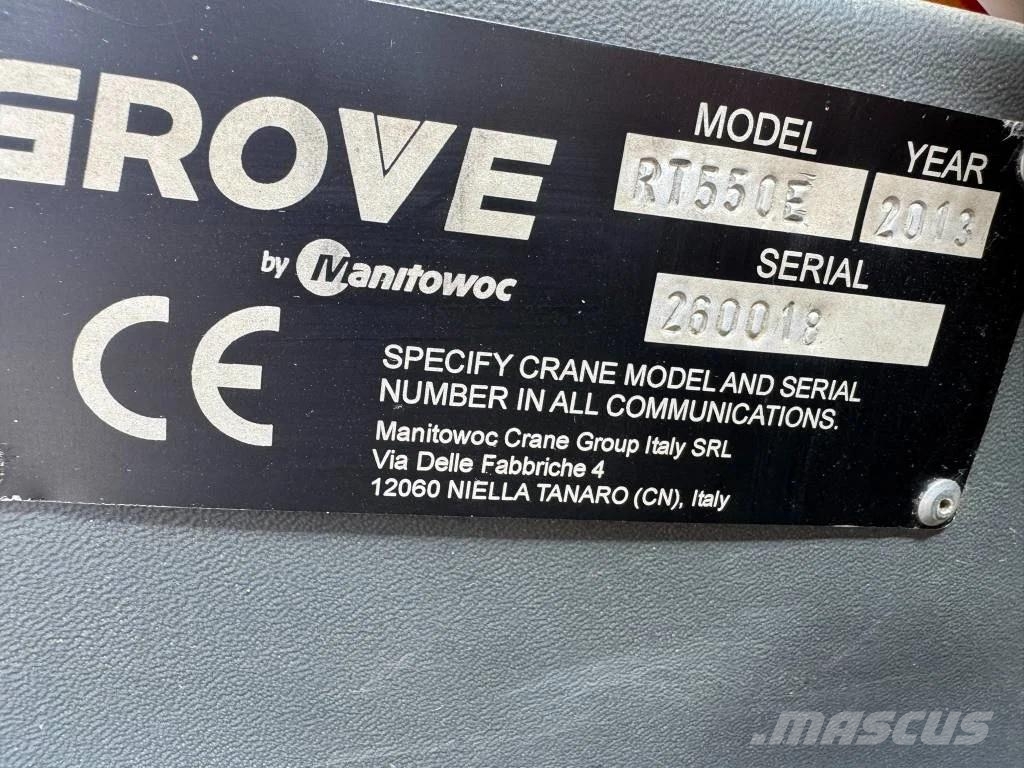 Grove RT 550 E Terrängkranar (Grov terräng)