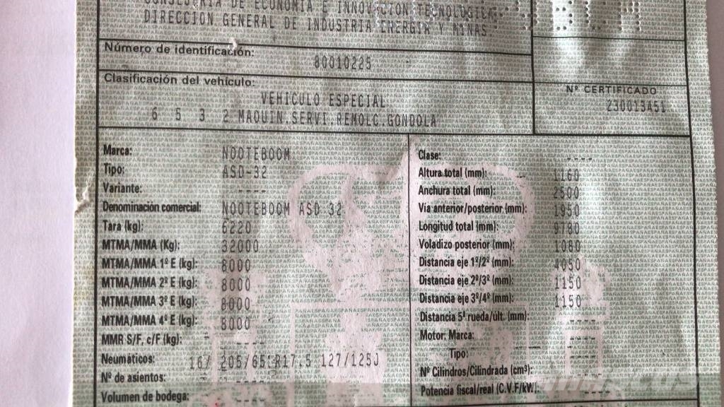 Nooteboom ASD32 Низькорамні причепи