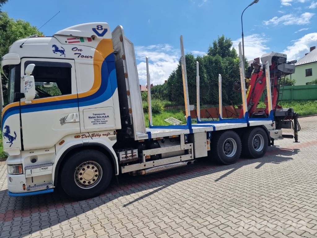 Scania R 560 do drewna do lasu Vozy na přepravu kmenů