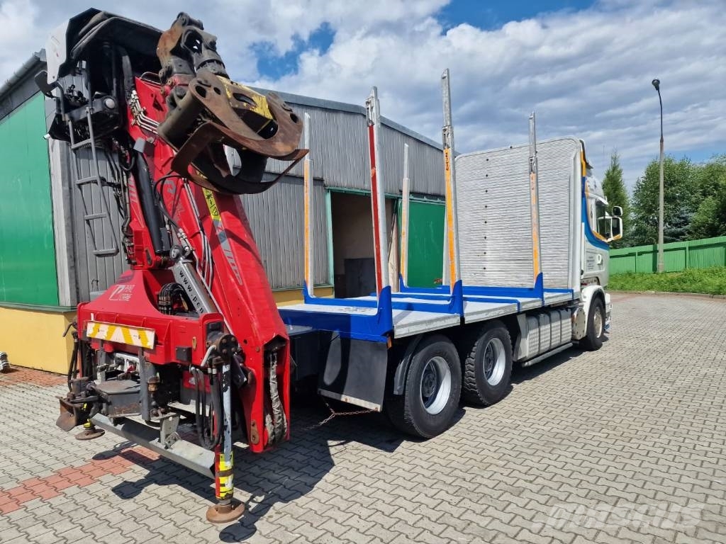 Scania R 560 do drewna do lasu Vozy na přepravu kmenů