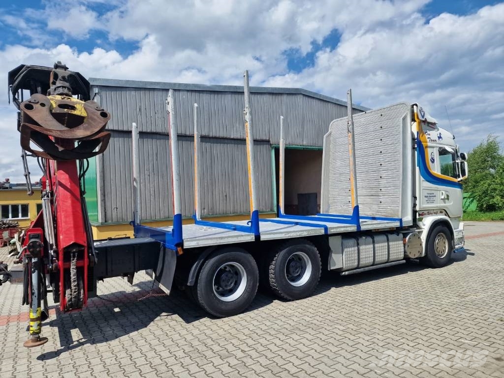 Scania R 560 do drewna do lasu Vozy na přepravu kmenů