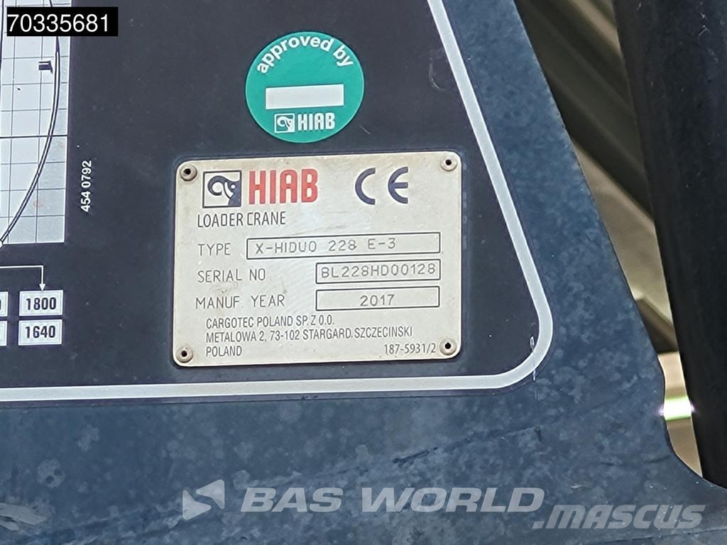 MAN TGS 35.360 TGS 8X2 HIAB X-HIDUO 228 E-3 Crane Mach Вантажівки-платформи/бокове розвантаження