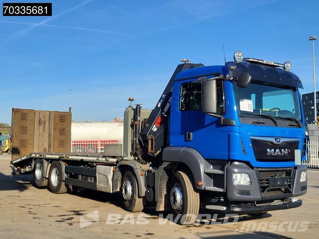 MAN TGS 35.360 TGS 8X2 HIAB X-HIDUO 228 E-3 Crane Mach 平ボディー