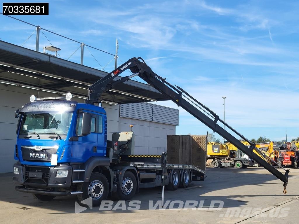 MAN TGS 35.360 TGS 8X2 HIAB X-HIDUO 228 E-3 Crane Mach Вантажівки-платформи/бокове розвантаження