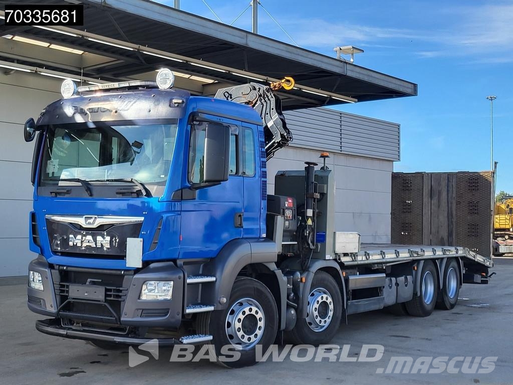 MAN TGS 35.360 TGS 8X2 HIAB X-HIDUO 228 E-3 Crane Mach 平ボディー