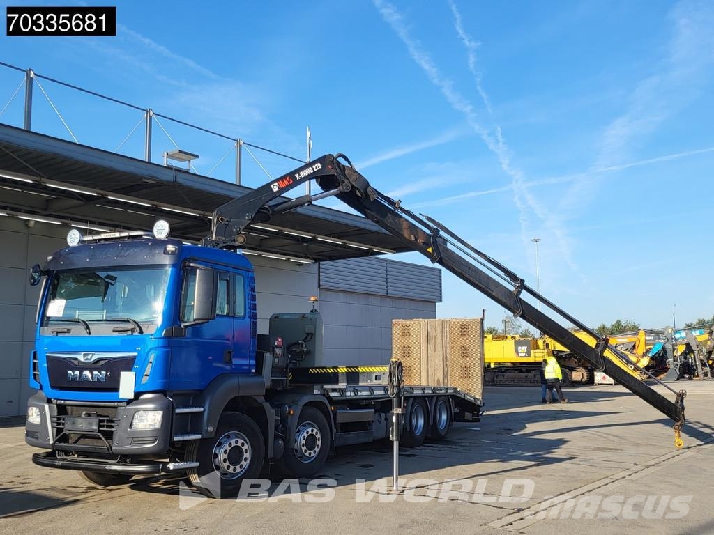 MAN TGS 35.360 TGS 8X2 HIAB X-HIDUO 228 E-3 Crane Mach 平ボディー