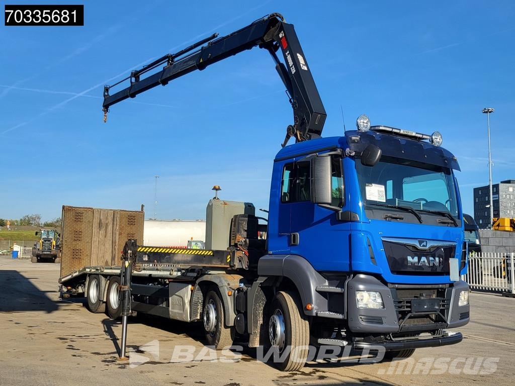 MAN TGS 35.360 TGS 8X2 HIAB X-HIDUO 228 E-3 Crane Mach 平ボディー