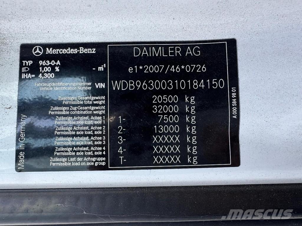 Mercedes-Benz Antos 2124 4X2 EURO 6 + ANTEO LIFT Furgons