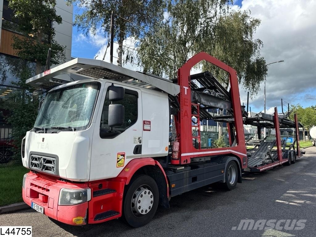 Lohr Middenas Renault D wide, Retarder, Standairco, Com Prikolice za prevoz vozil