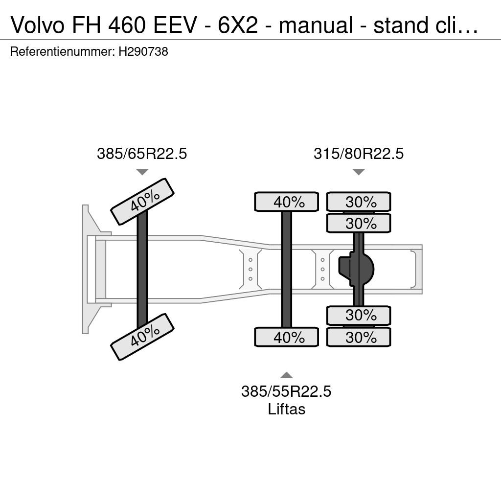 Volvo FH 460 EEV - 6X2 - manual - stand clima - straight Trækkere