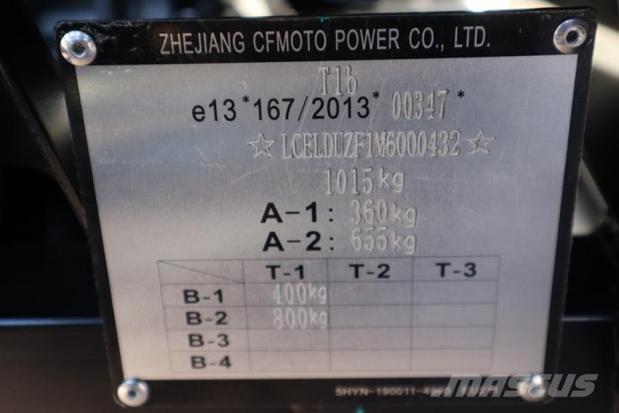CFMoto UFORCE600 Valid Inspection, *Guarantee! Dutch Regi Terenska vozila