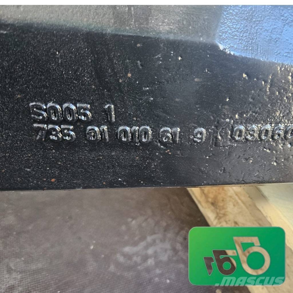 Valtra N111 Dana Spicer Front Axle 7350100961 Rama i zawieszenie