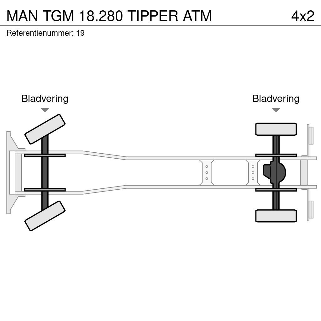 MAN TGM 18.280 TIPPER ATM Bañeras basculantes usadas