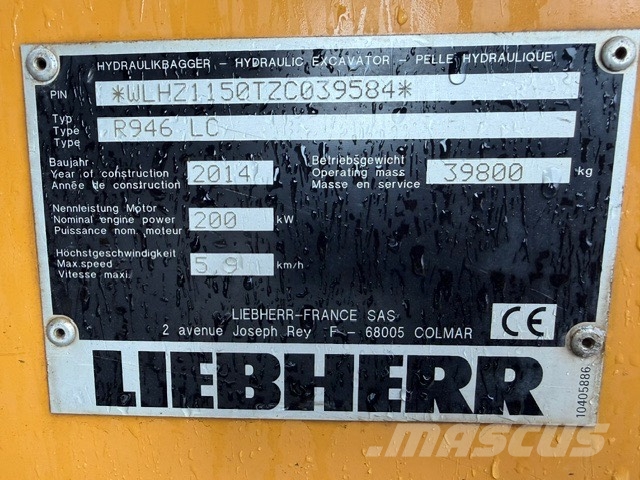 Liebherr R 946 Rupsgraafmachines