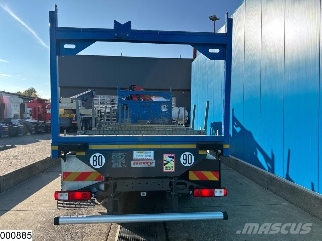 Renault C 380 EURO 6, 6x2 Palfinger Platte bakwagens