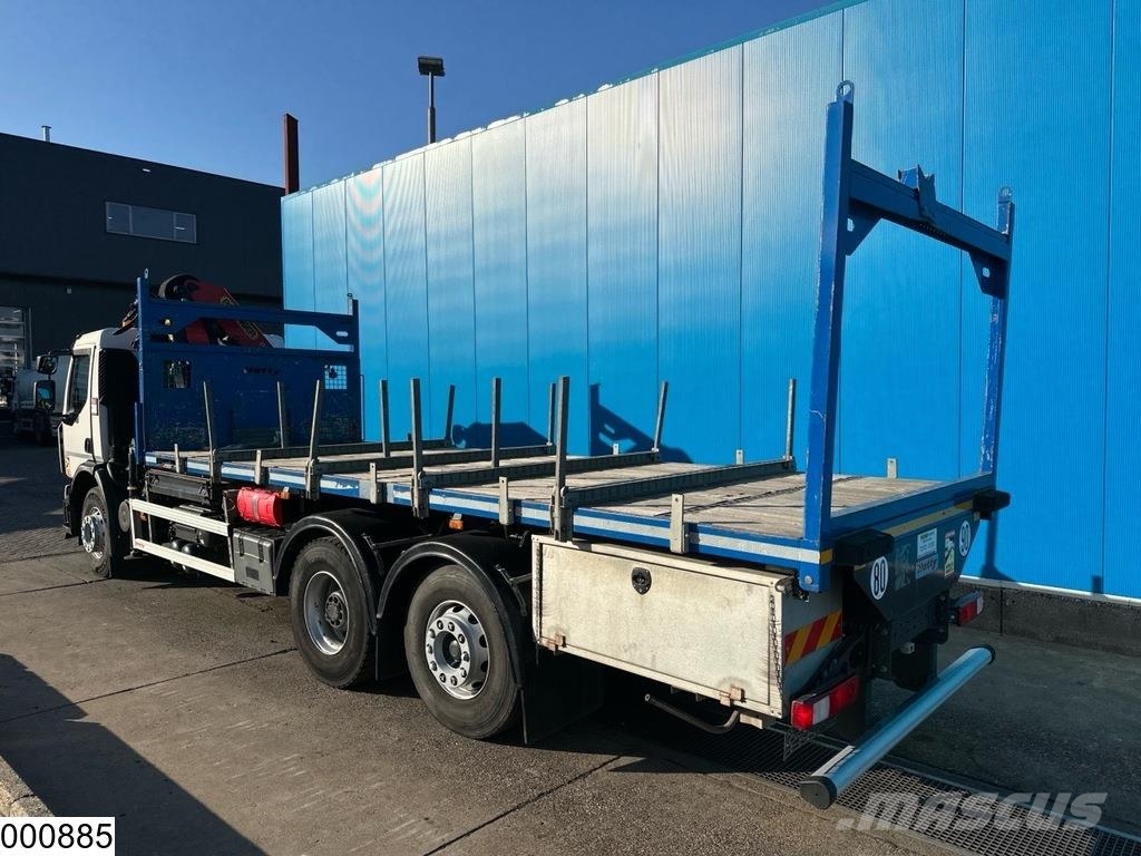 Renault C 380 EURO 6, 6x2 Palfinger Platte bakwagens