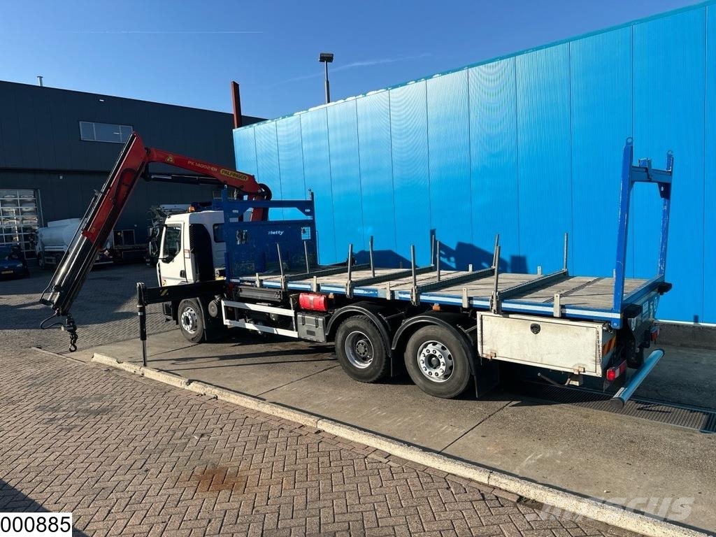 Renault C 380 EURO 6, 6x2 Palfinger Platte bakwagens