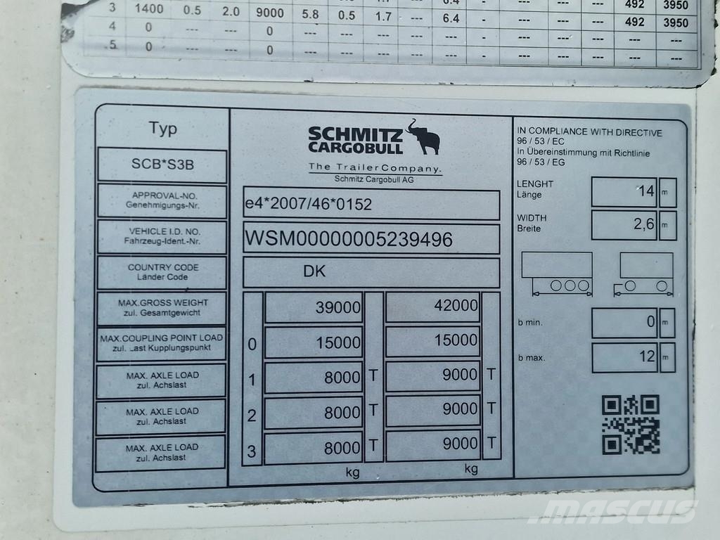 Schmitz Cargobull SCB*S3B - Frigo Schmitz - Hooks/Rohrbahnen/Vleesha Frigofrik çekiciler