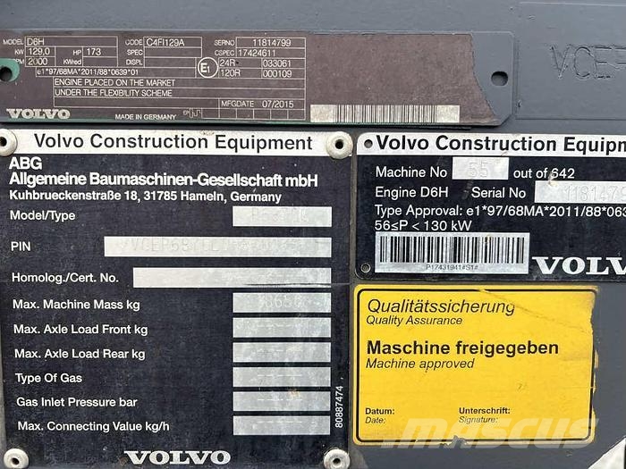 Volvo P 6870C Asfaltutleggere