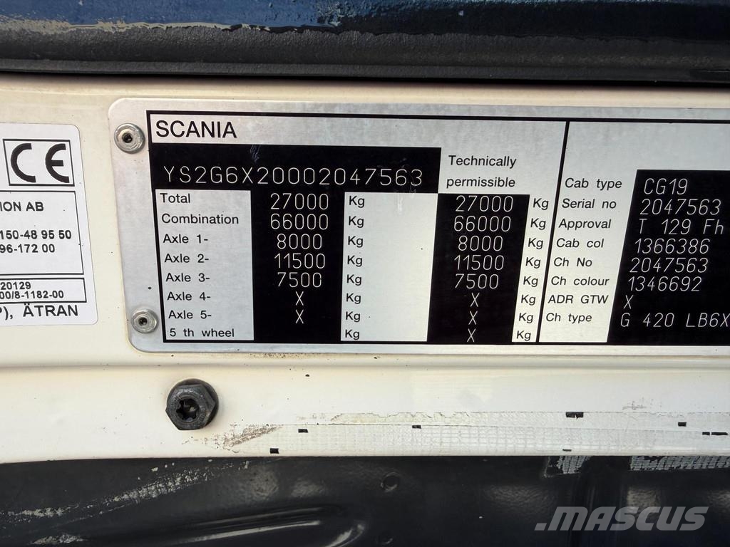 Scania G490 6X2*4 EURO4 + RETARDER + OPTICRUISE Umpikorikuorma-autot