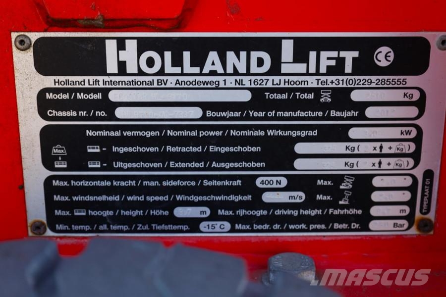 Holland Lift Ecostar HL-9710 Electric, 12m Working Height, 325k Scissor lifts