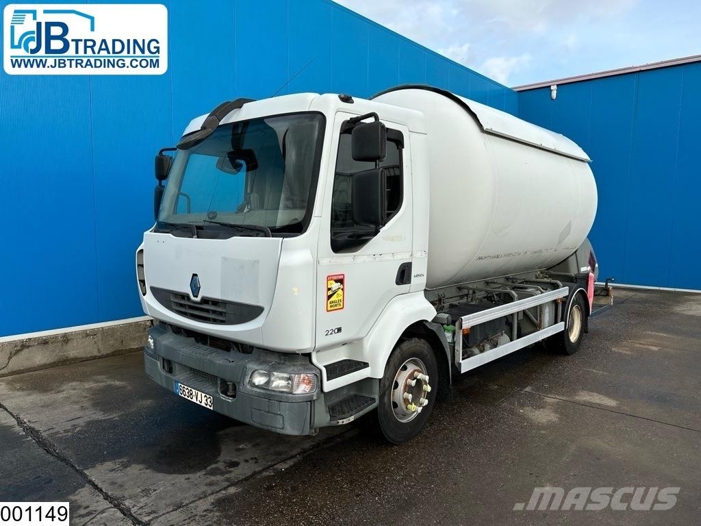 Renault Midlum 220 Dxi 16104 Liter, LPG GPL, Gastank, Stee شاحنات ذات صهاريج
