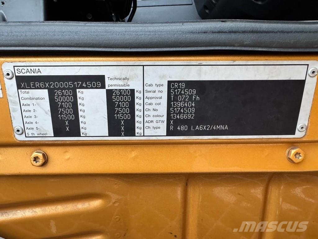 Scania R480 6x2T, Retarder, Manual, King of the Road Nyergesvontatók