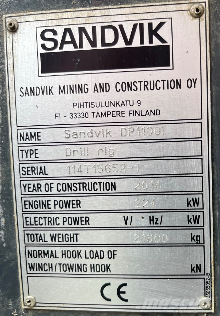Sandvik DP 1100 i Terenske vrtalne naprave