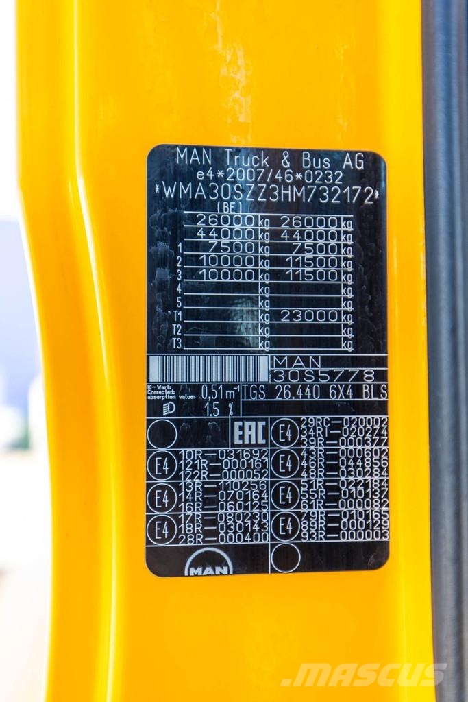 MAN TGS 26.440 BLS+ HYDR. Çekiciler