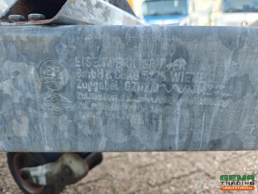 Saris P2000 2-Axle Trailer - Curtain Box 3.6m - Galvaniz Prikolica s ponjavo