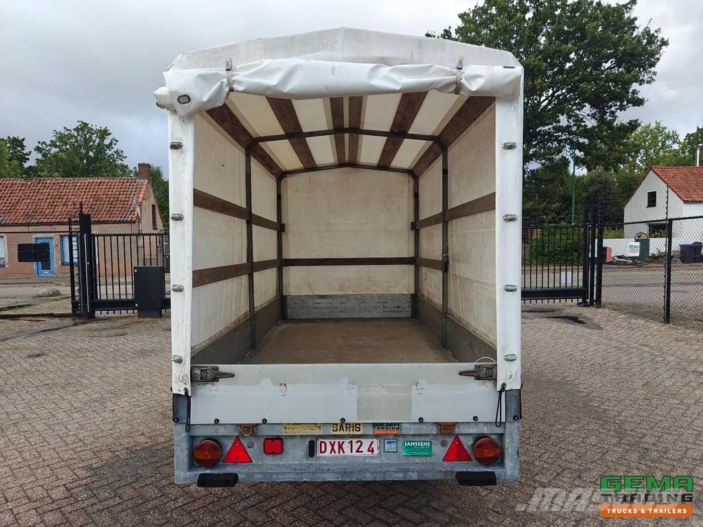 Saris P2000 2-Axle Trailer - Curtain Box 3.6m - Galvaniz Prikolica s ponjavo