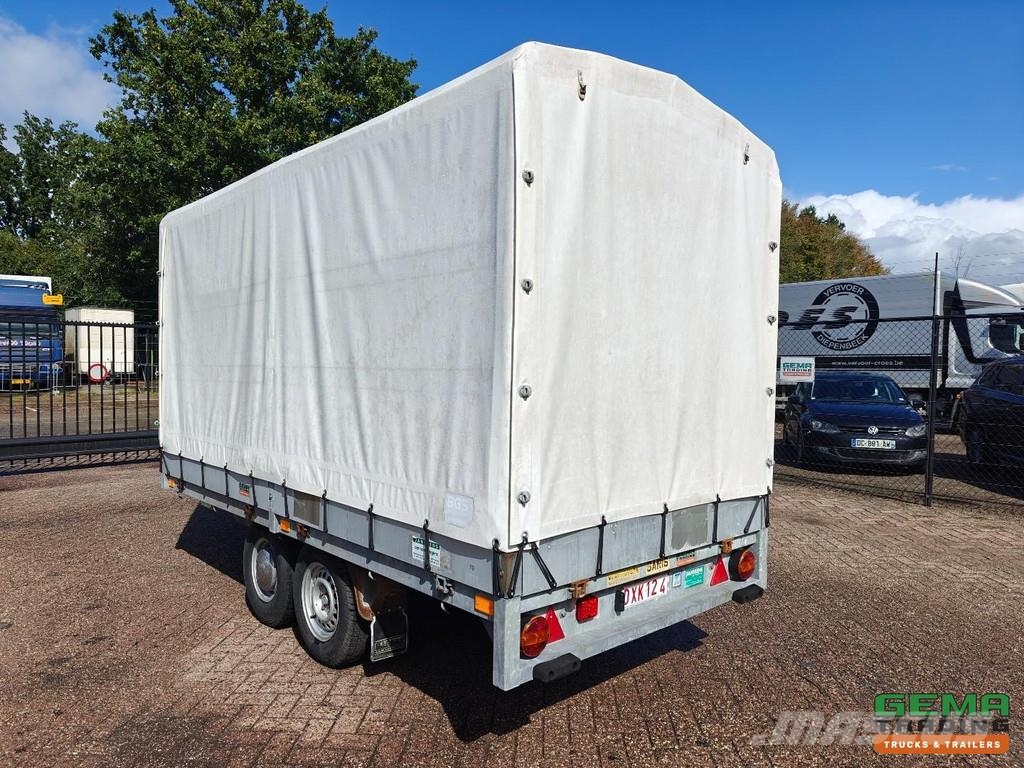 Saris P2000 2-Axle Trailer - Curtain Box 3.6m - Galvaniz Prikolica s ponjavo